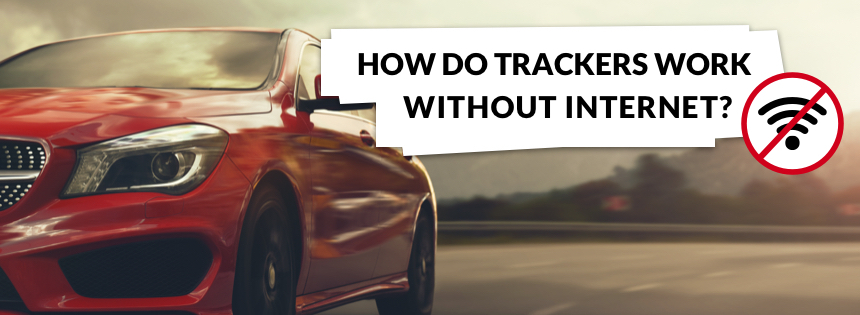How do trackers work without internet